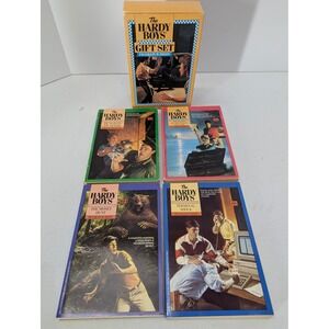The Hardy Boys Gift Set Books 99-102 Franklin W Dixon Vintage Box Set Minstrel